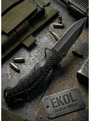 Navaja Táctica Militar Plegable Acero Inoxidable Caza 21 cm