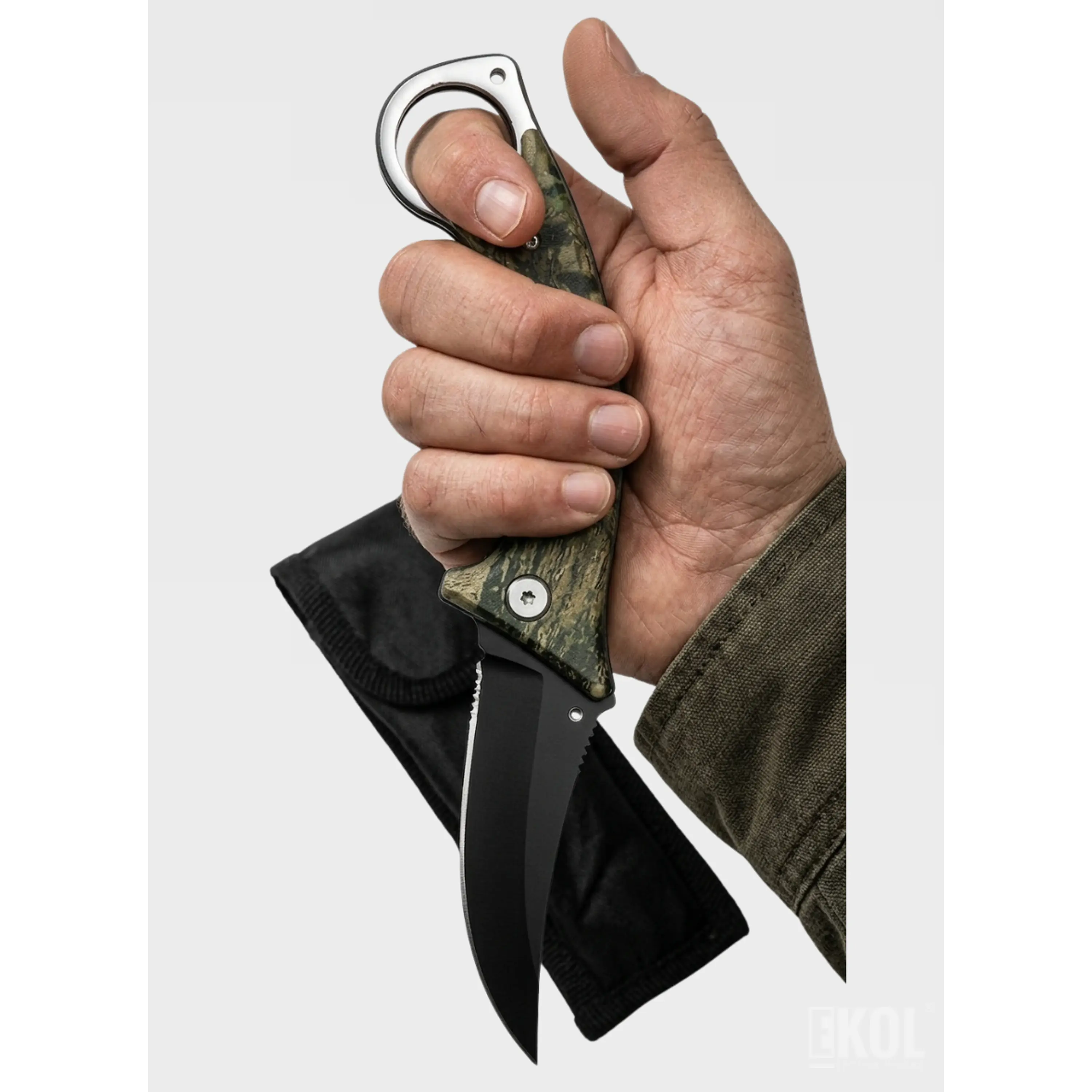 Cuchillo Táctico Militar Karambit Cortapluma Caza Ramas 20 cm 5