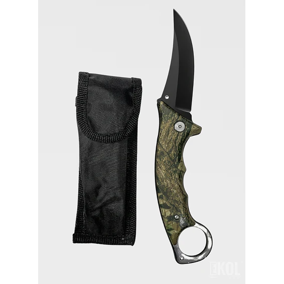Cuchillo Táctico Militar Karambit Cortapluma Caza Ramas 20 cm 2