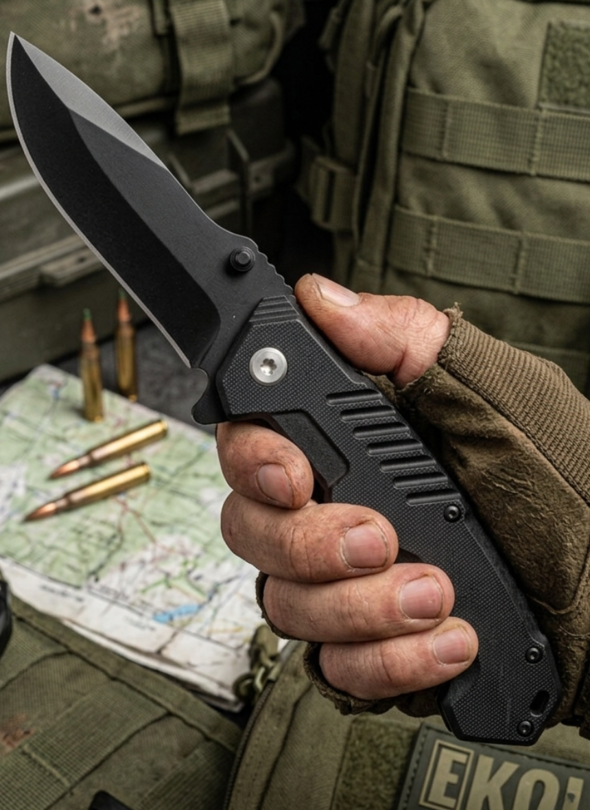 Cuchillo Táctico Militar Plegable 15cm