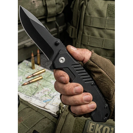 Cuchillo Táctico Militar Plegable 15cm - Navaja Caza Y Pesca 1