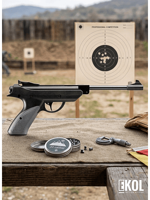 PISTOLA LUGER SNOWPEAK SP500 - RESORTE  CAL. 5.5 MM + POSTONES