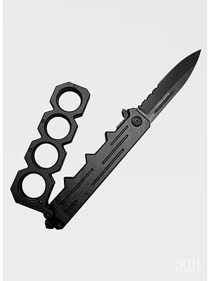 Cuchillo Táctico de Caza y Camping 22cm - Acero Inoxidable con Mango de Protección