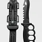 Cuchillo Táctico Militar Manopla Con Pedernal Black 18cm - Miniatura 5