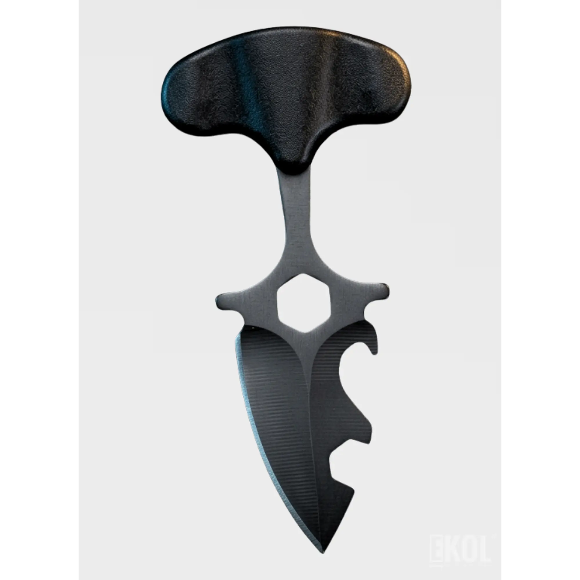 Cuchillo Táctico Militar Full Tang Calavera - Acero 15cm + Funda 3