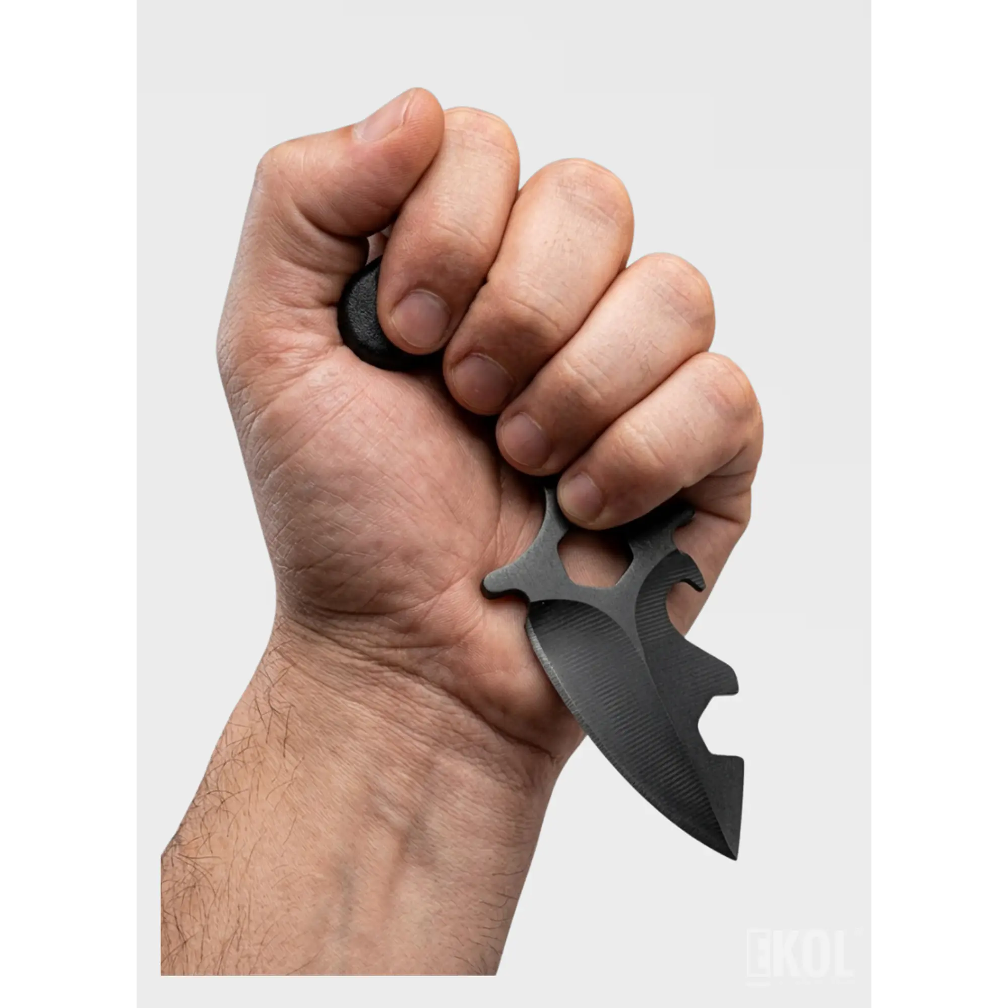 Cuchillo Táctico Militar Full Tang Calavera - Acero 15cm + Funda 6