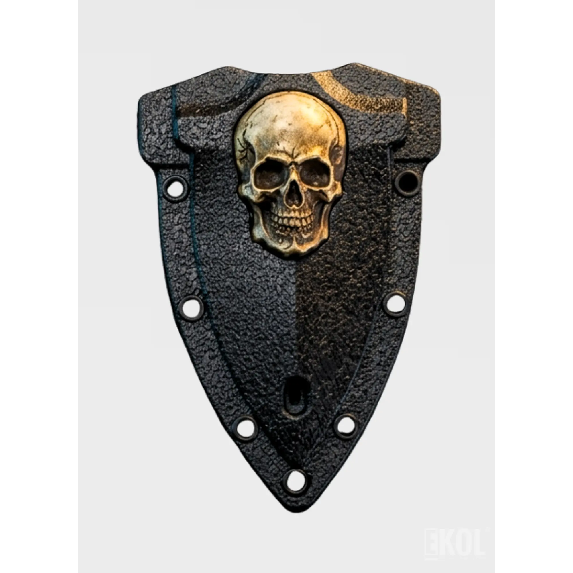 Cuchillo Táctico Militar Full Tang Calavera - Acero 15cm + Funda 2