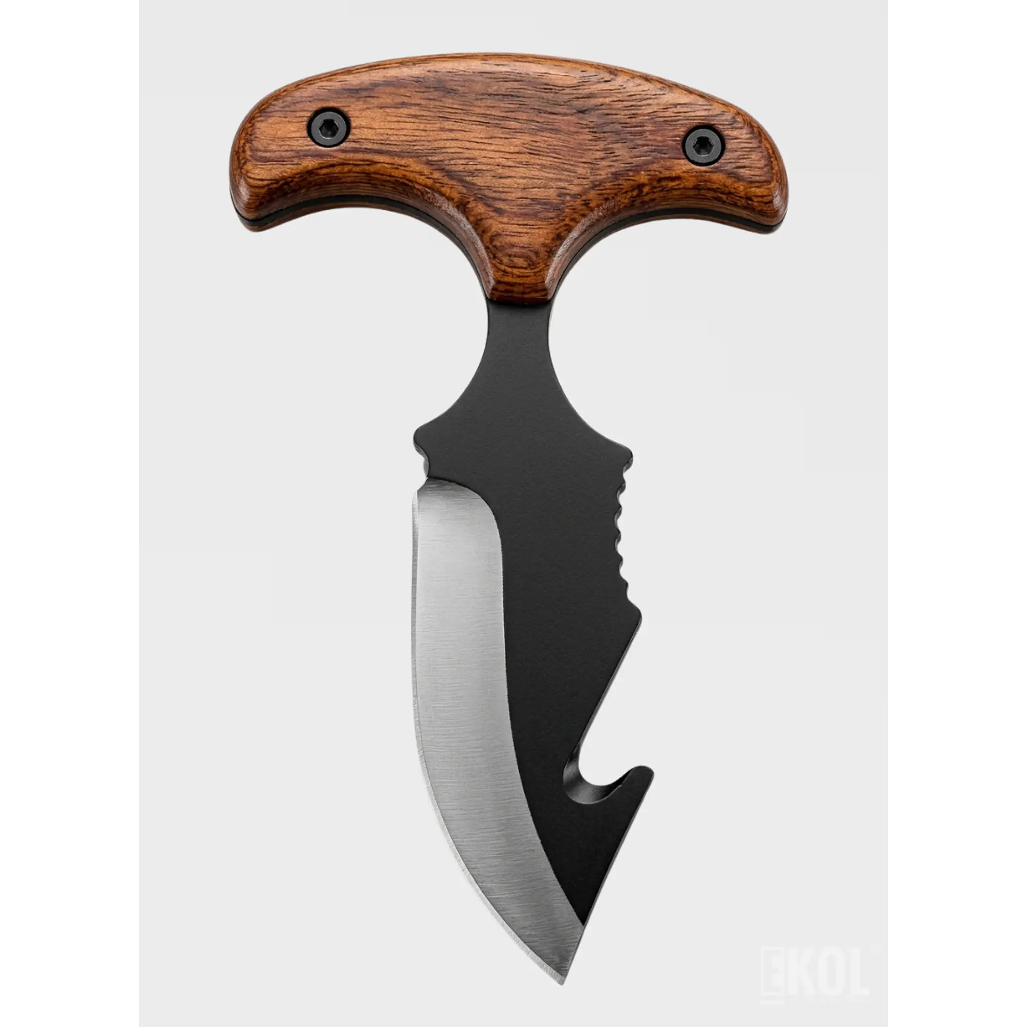 Cuchillo Push Dagger Táctico 15cm - Manopla De Cuello Con Funda 4