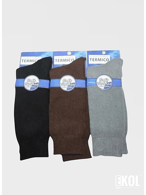  Calcetines Par Soft Térmicos Hombres  Sin Costura