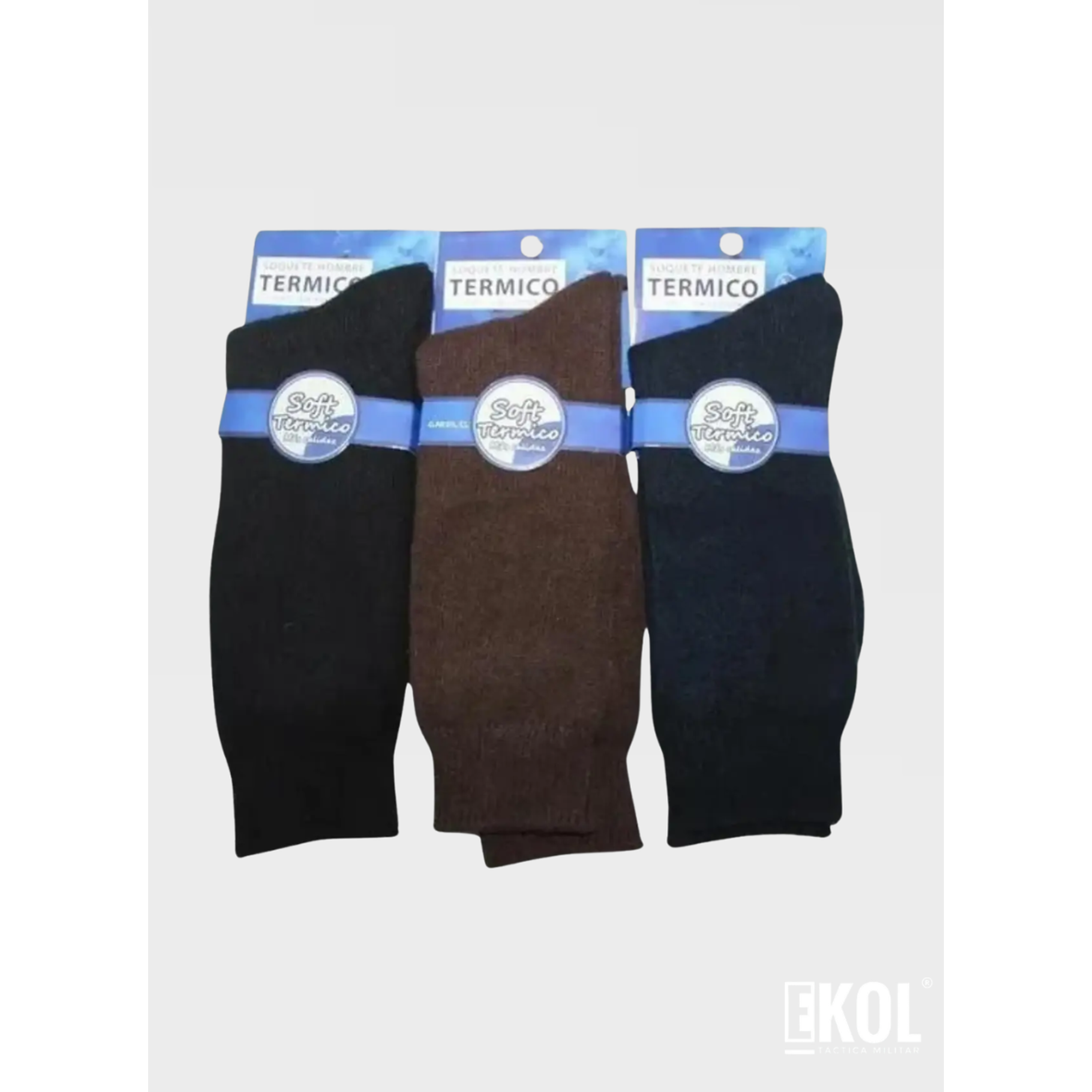  Calcetines Par Soft Térmicos Hombres  Sin Costura 3