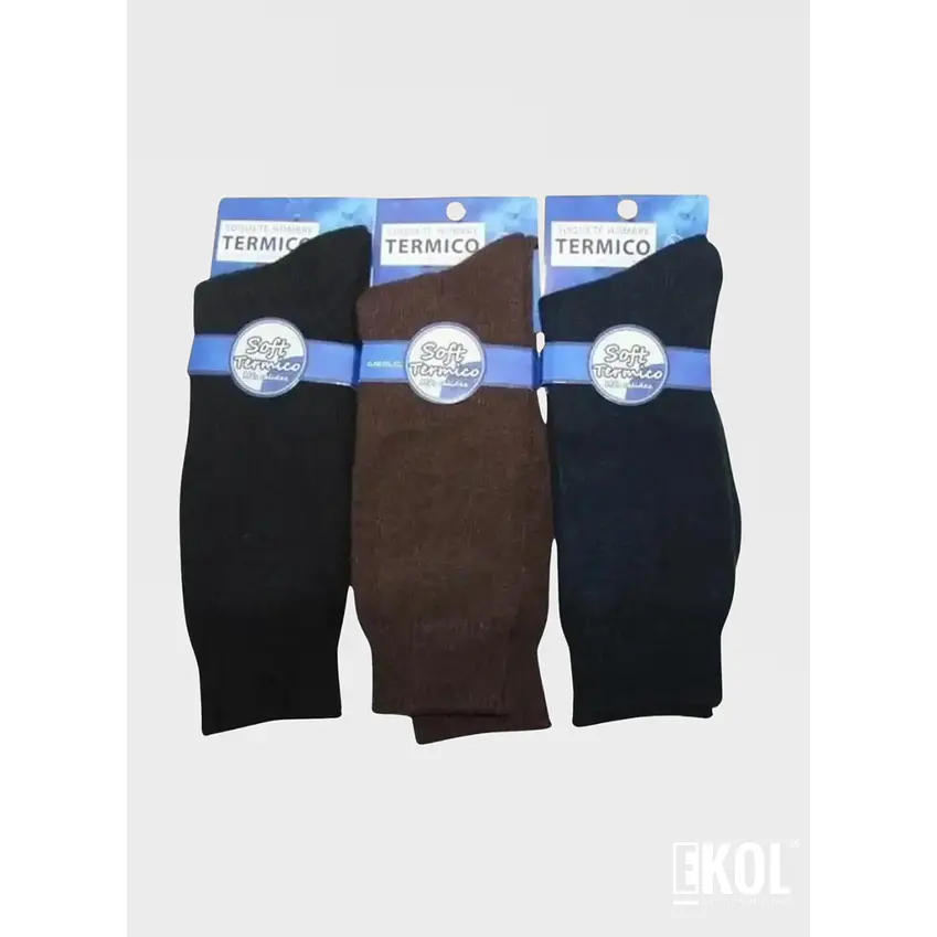  Calcetines Par Soft Térmicos Hombres  Sin Costura 3