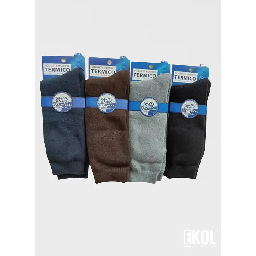 Calcetines Par Soft Térmicos Hombres  Sin Costura 4