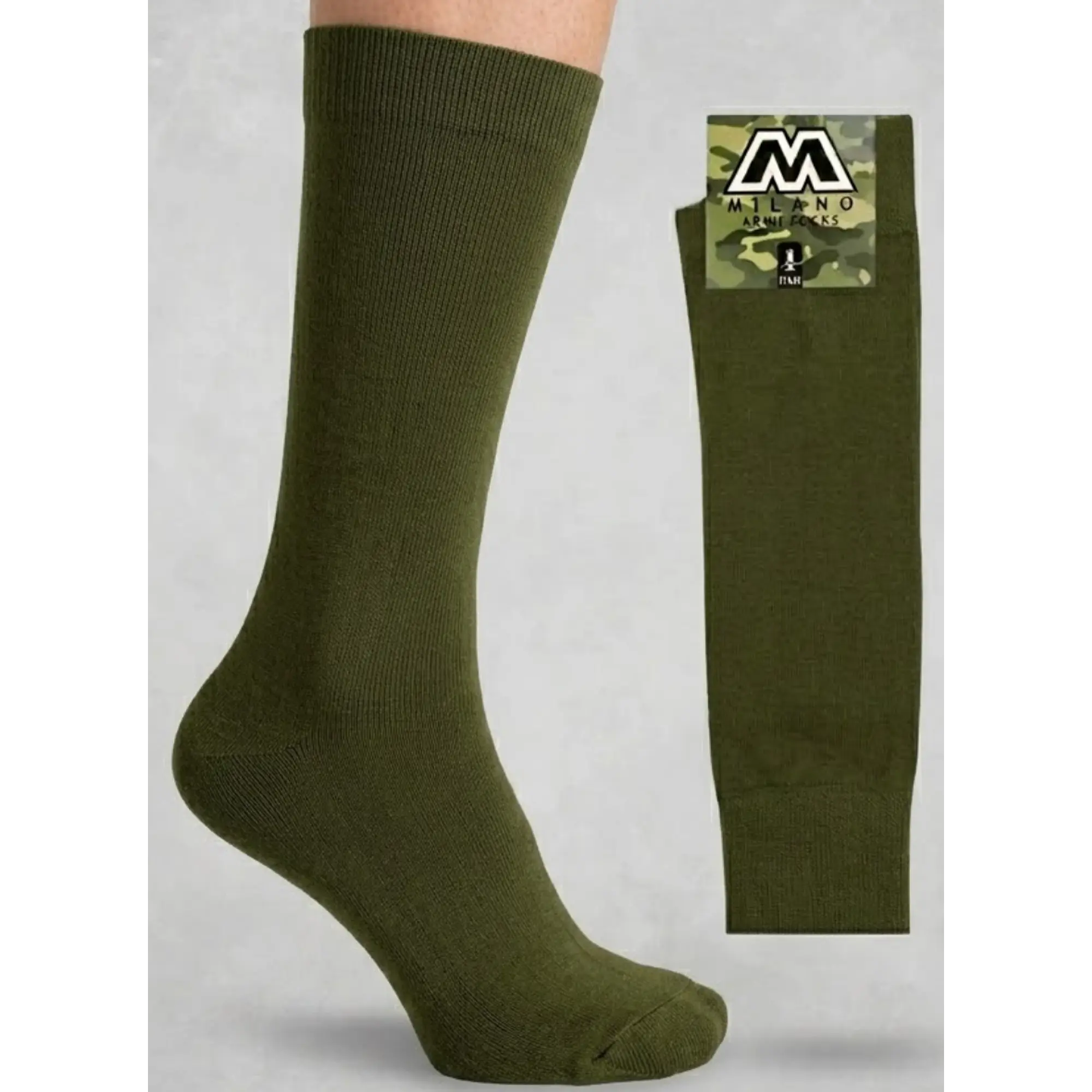 Calcetines Militar Verde Milano Invierno Uniformados 1