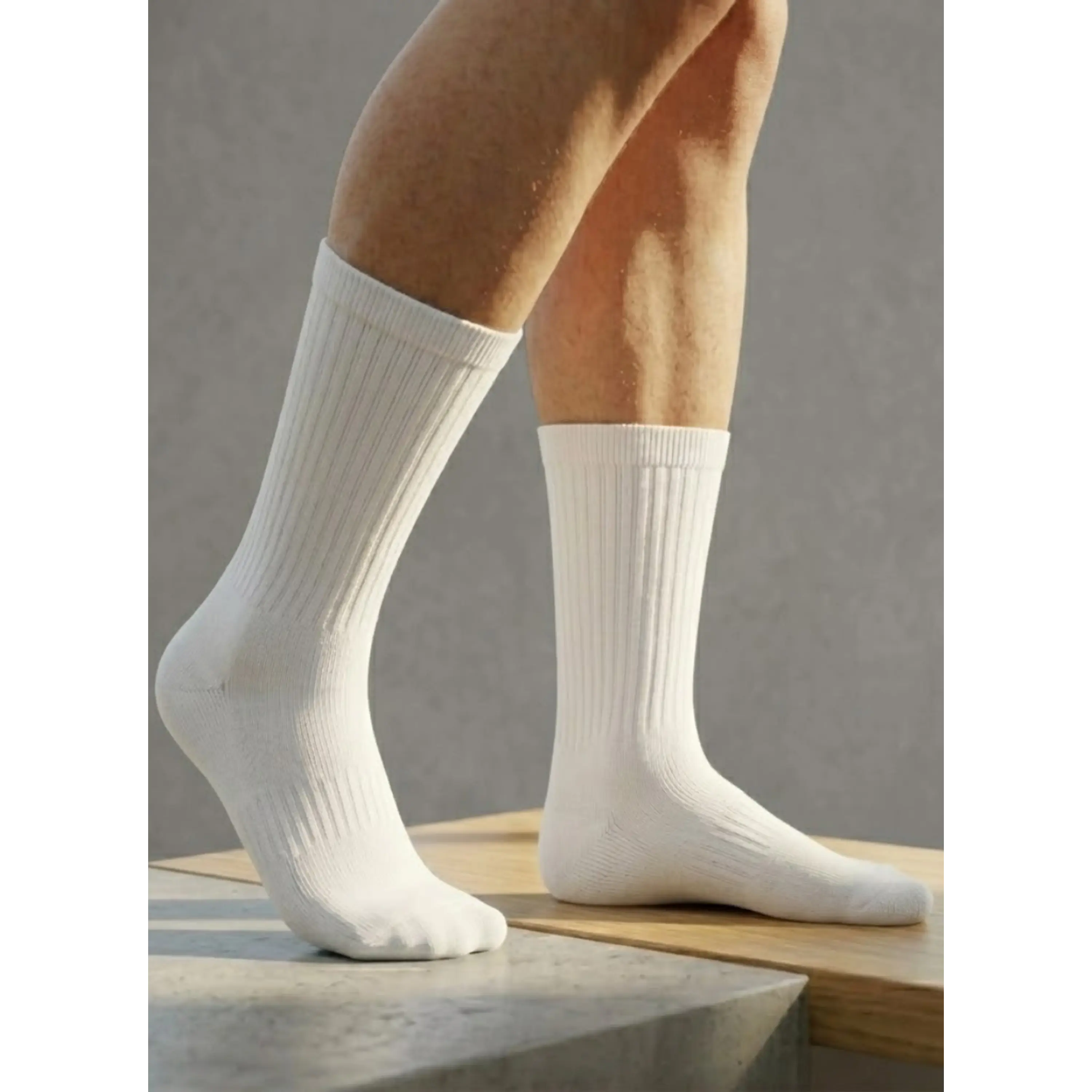 Pack (03) Calcetines Deportivos Basicos Largos Athletic Socks 1