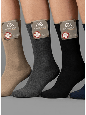 Calcetines Algodón Diabético - Sin Costura