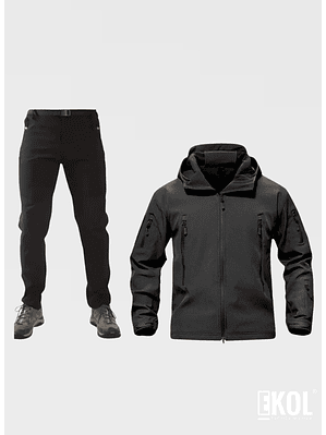 CHAQUETA  + PANTALÓN SOFTSHELL TÉRMICO IMPERMEABLE