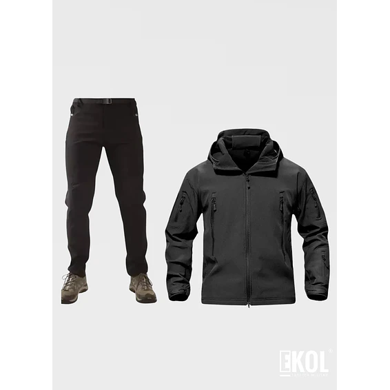 CHAQUETA  + PANTALÓN SOFTSHELL TÉRMICO IMPERMEABLE 2