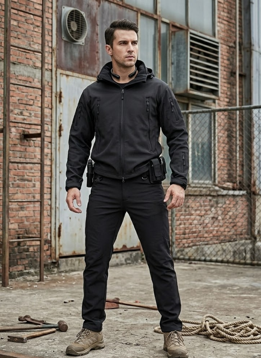 CHAQUETA  + PANTALÓN SOFTSHELL TÉRMICO IMPERMEABLE