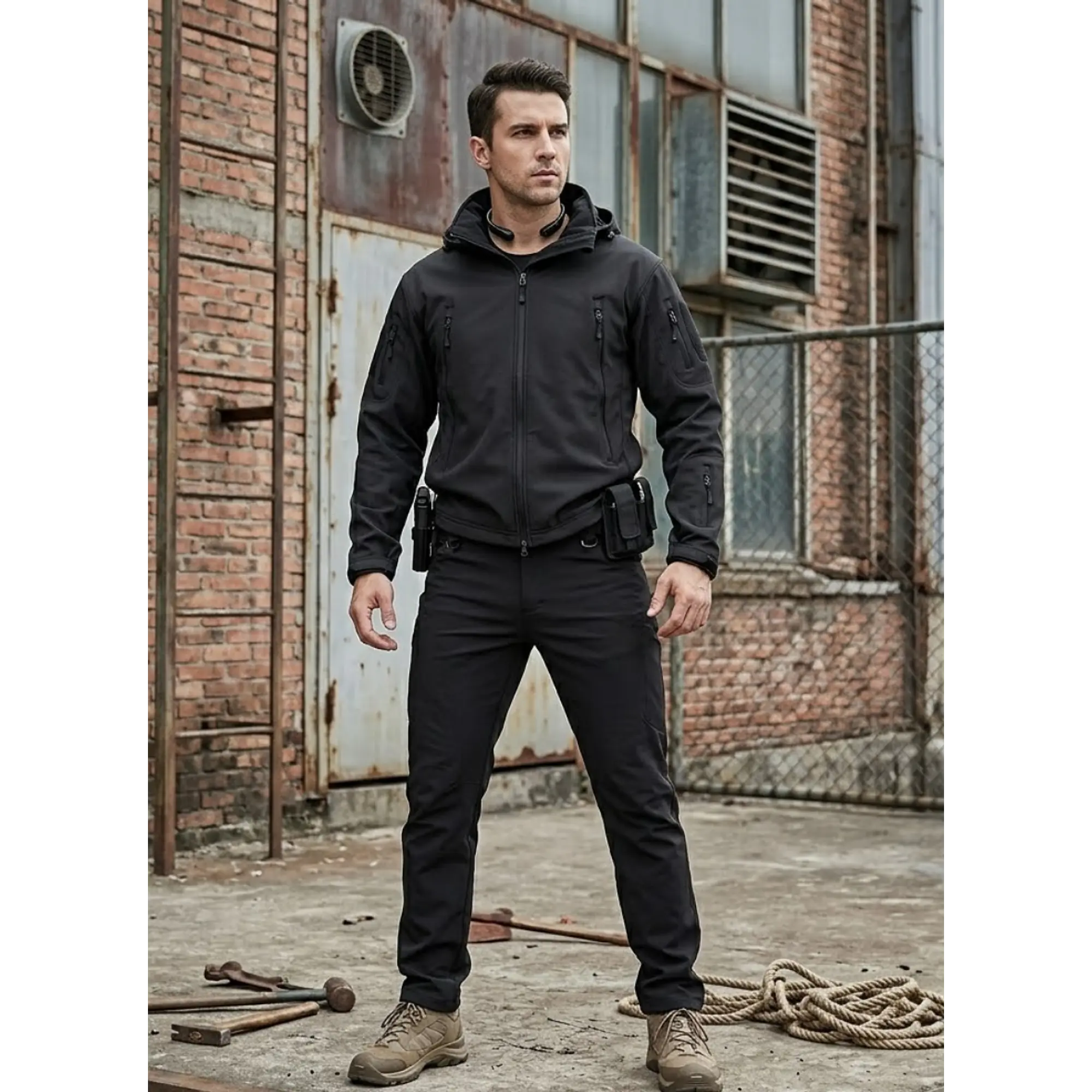 CHAQUETA  + PANTALÓN SOFTSHELL TÉRMICO IMPERMEABLE 1