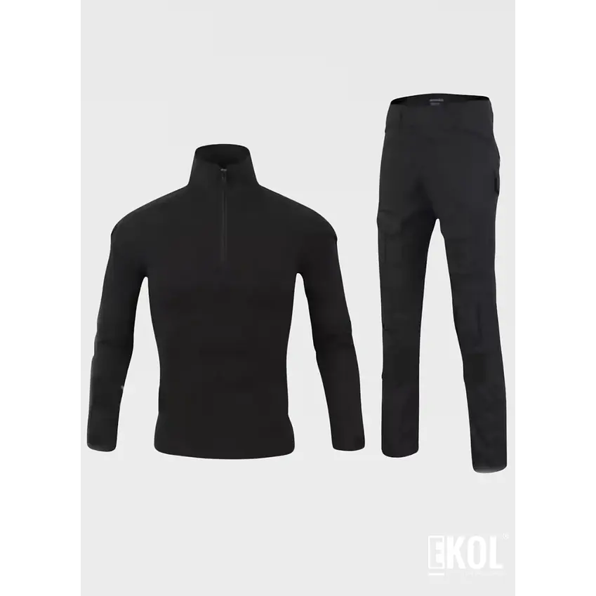 Tenida Comando Militar Tactico Polera + Pantalon + Rodilleras 6