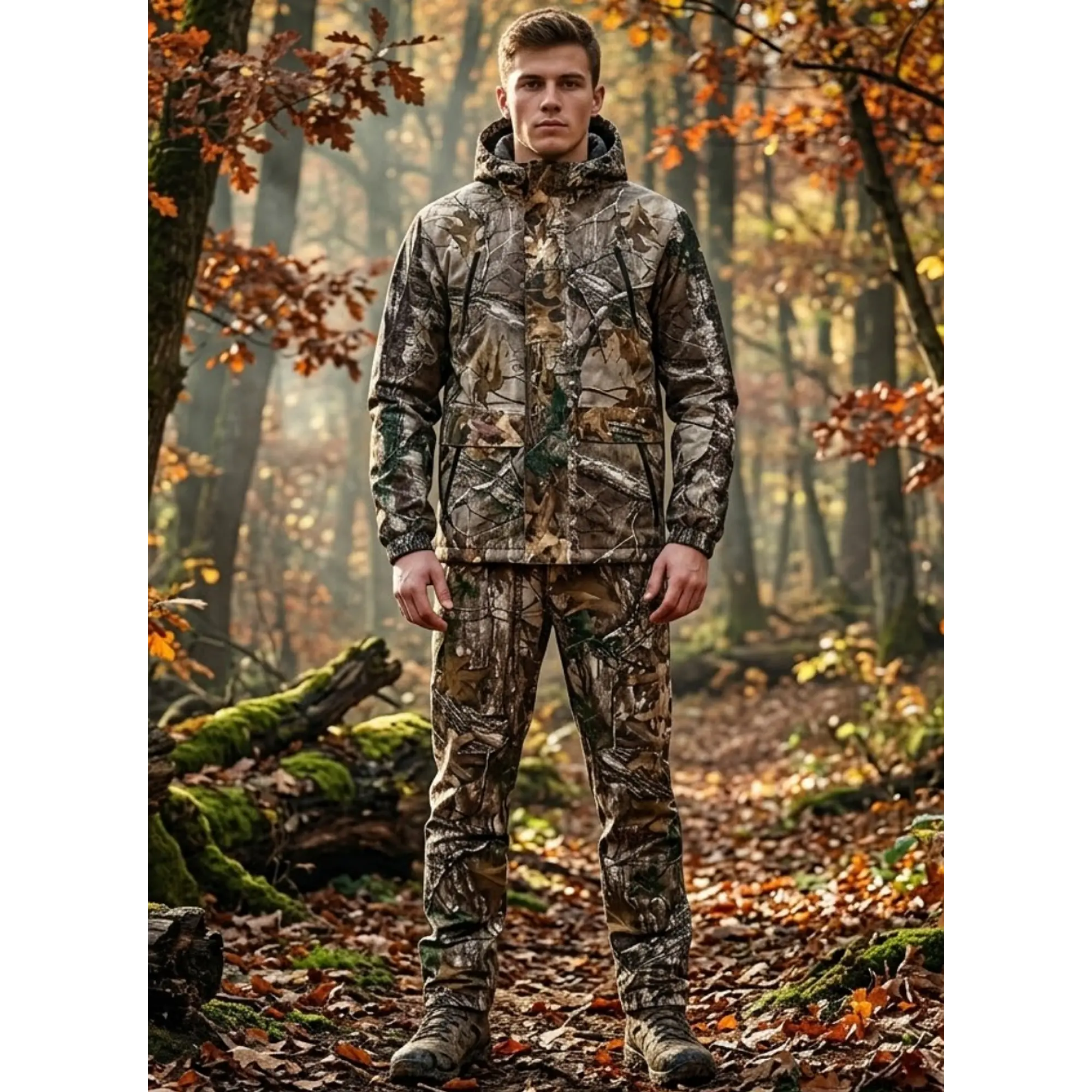 Conjunto Buzo Polerón Caza Camuflaje Camo Polar 1