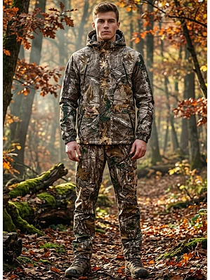 Conjunto Buzo Polerón Caza Camuflaje Camo Polar