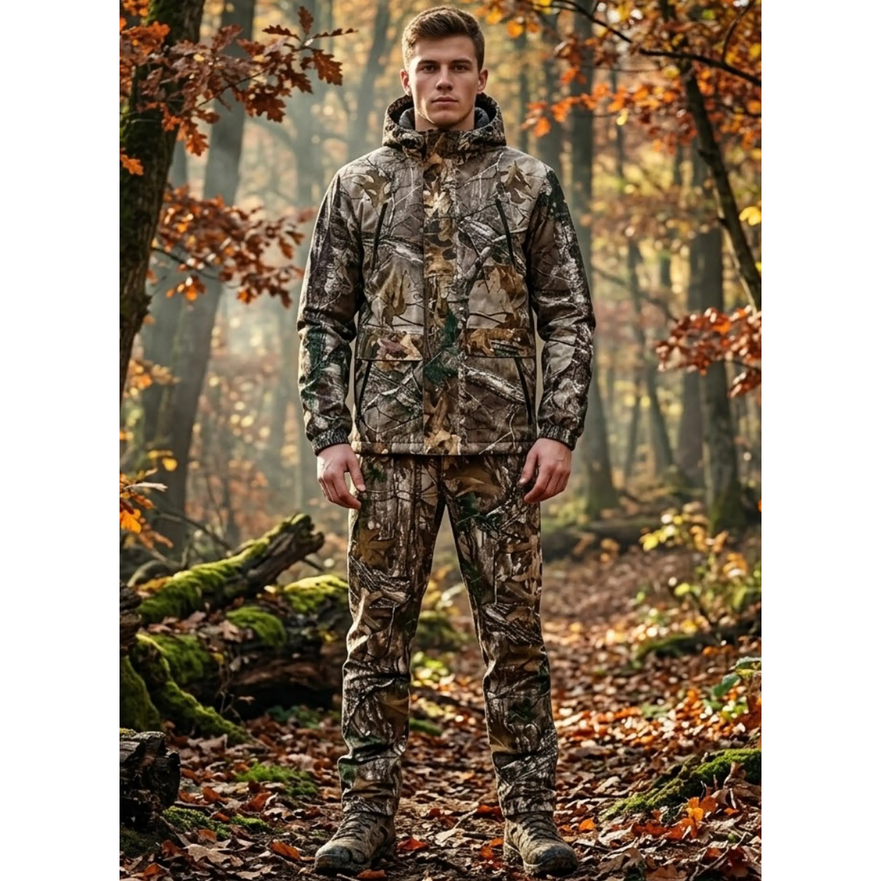 Conjunto Buzo Polerón Caza Camuflaje Camo Polar 1