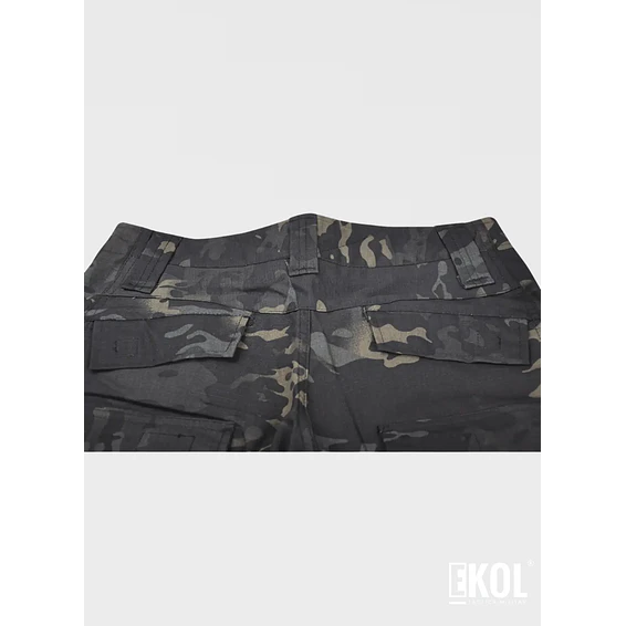 Tenida Completa Militar Tactico Polera + Pantalon + Rodilleras  5