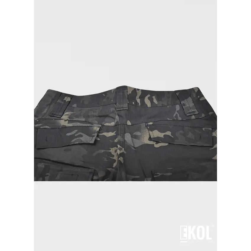 Tenida Completa Militar Tactico Polera + Pantalon + Rodilleras  5