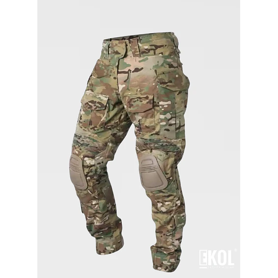 Tenida Completo Militar Tactico Polera + Pantalon + Rodilleras 5