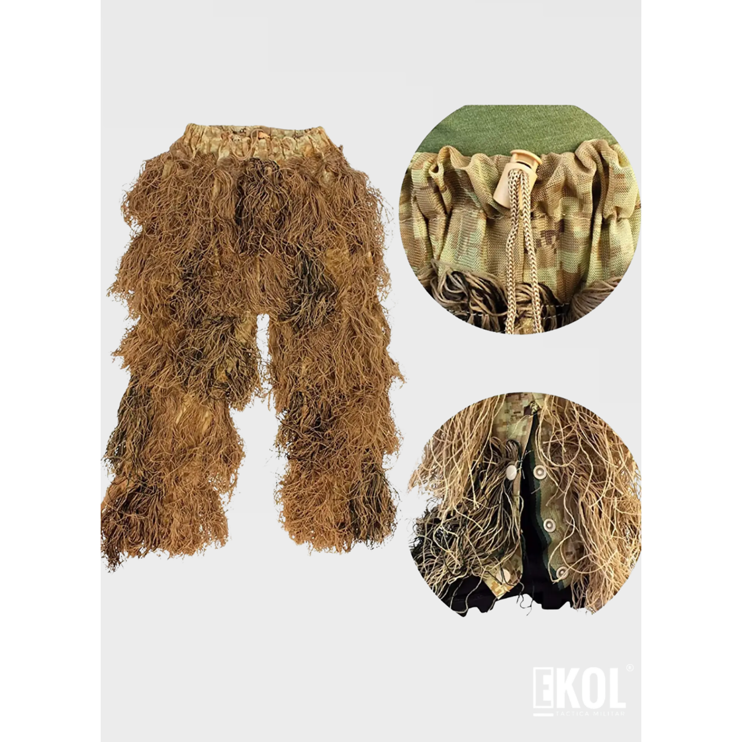 Traje Completo Ghillie Camuflaje Airsoft Outdoor Zona Norte 5