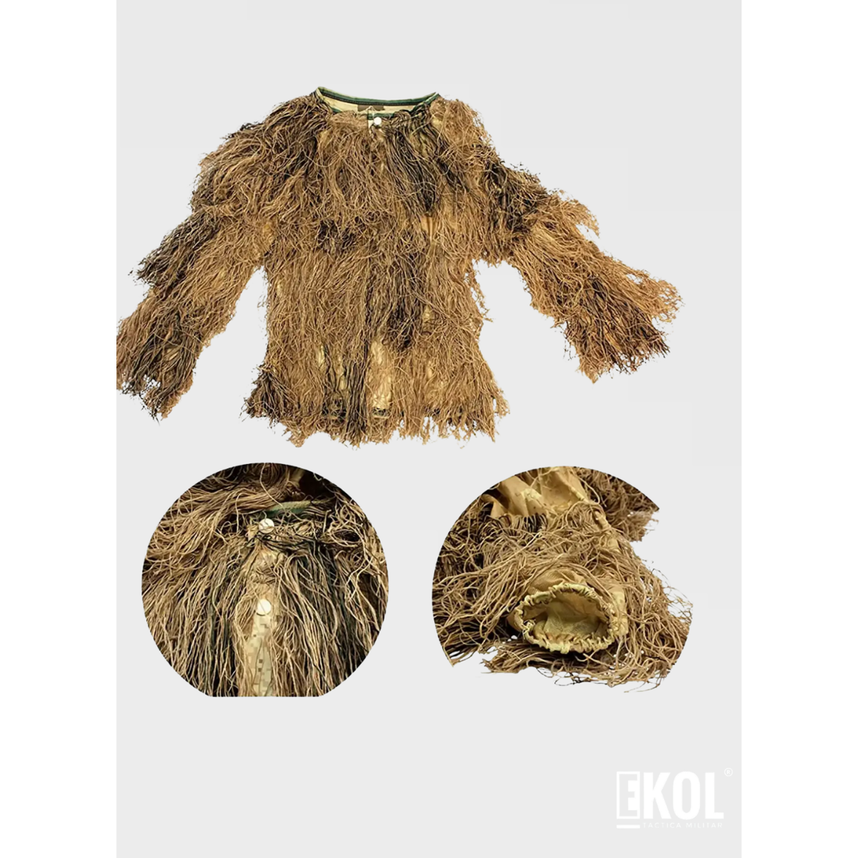 Traje Completo Ghillie Camuflaje Airsoft Outdoor Zona Norte 6
