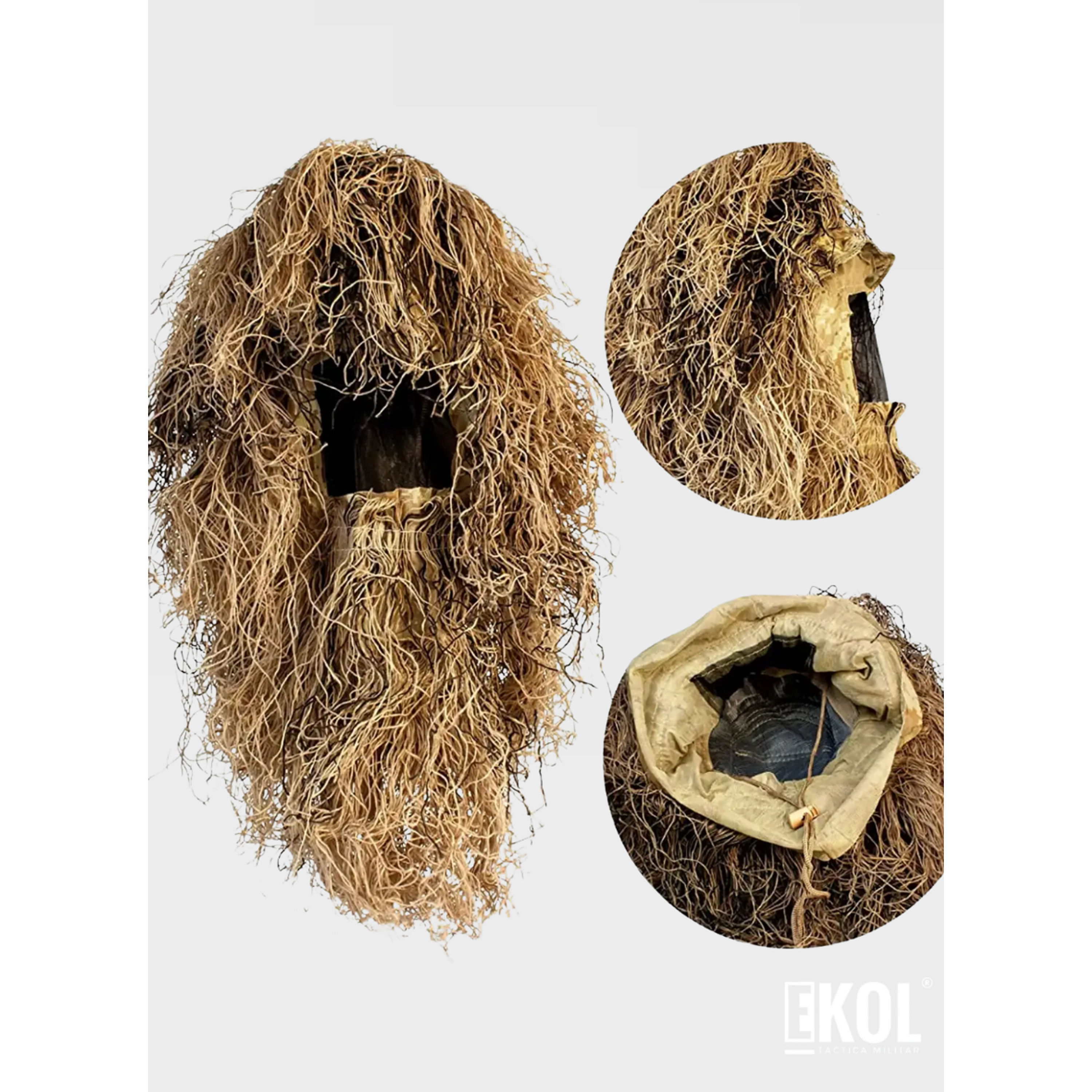 Traje Completo Ghillie Camuflaje Airsoft Outdoor Zona Norte 7