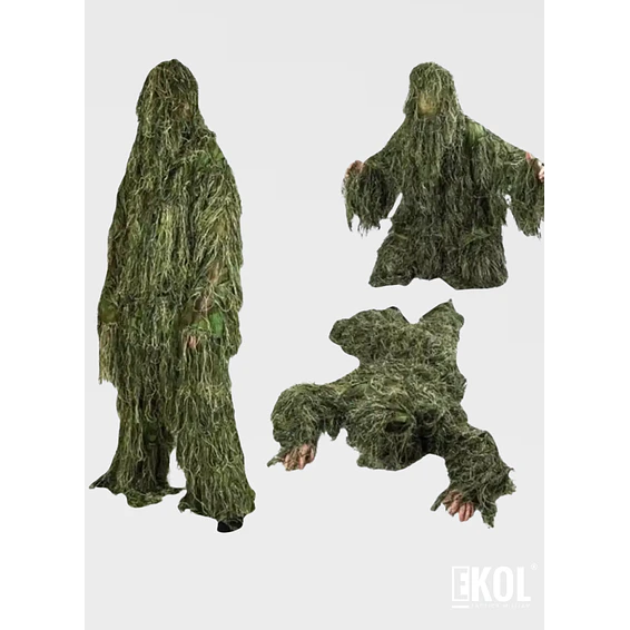 Traje Completo Ghillie Camuflaje Airsoft Outdoor Zona Sur 6