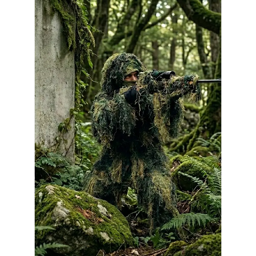 Traje Completo Ghillie Camuflaje Airsoft Outdoor Zona Sur 1