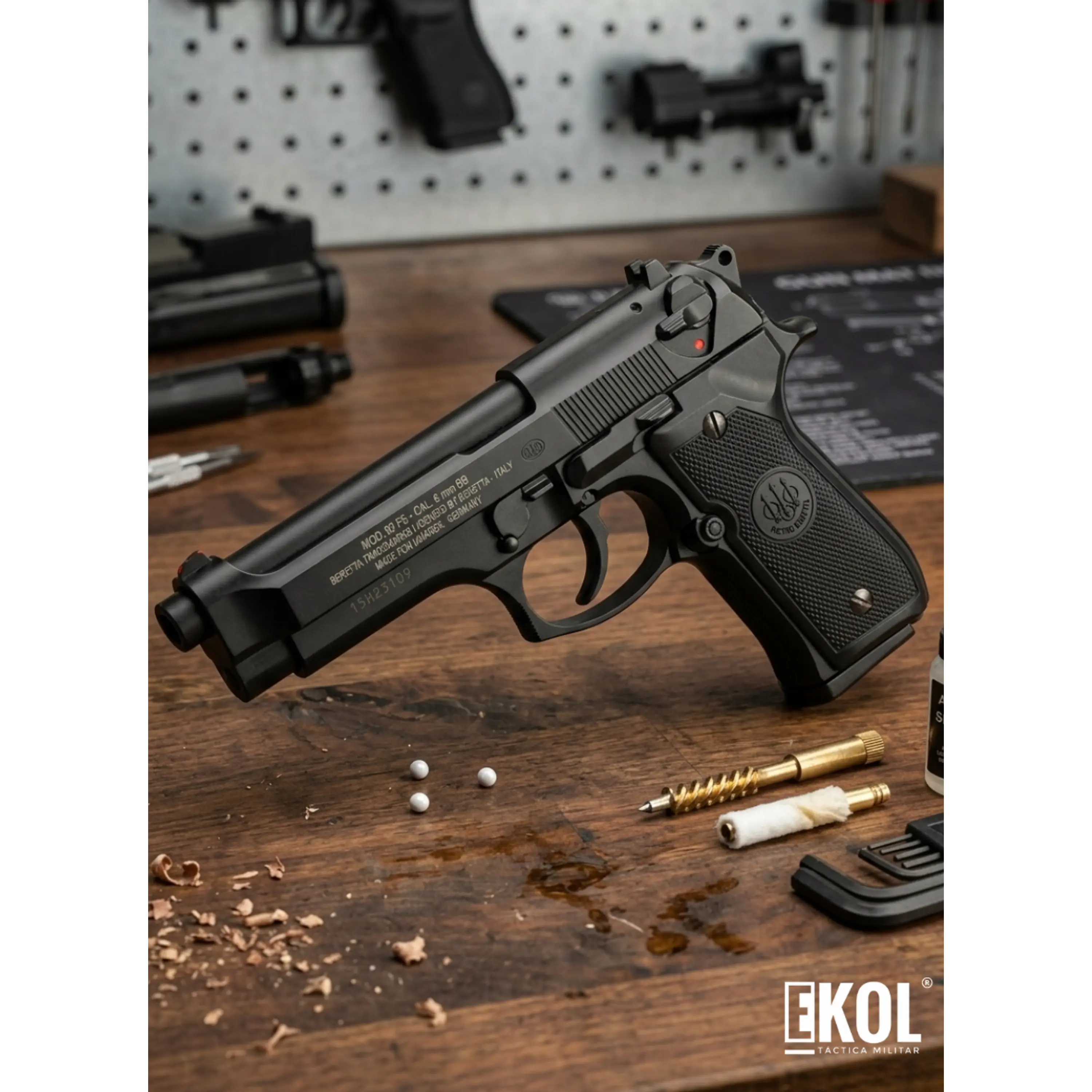 Pistola Beretta M92 FS BLK 6mm CO2 airsoft 1