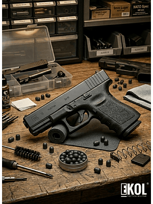 Pistola Airsoft Cal 6mm GLOCK 19 Gen4 BLOWBACK Green Gas