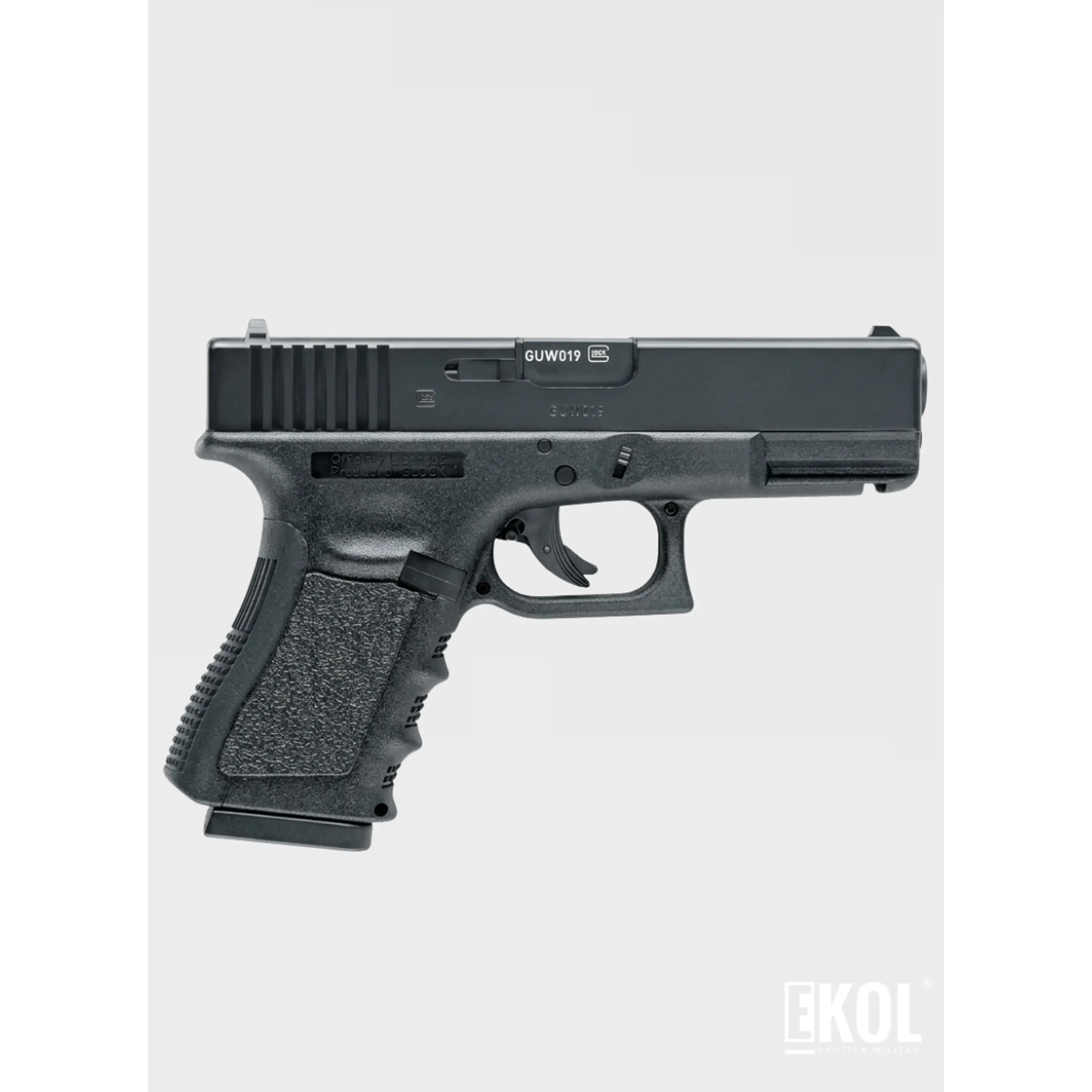 Pistola Airsoft Cal 6mm GLOCK 19 Gen4 BLOWBACK Green Gas 3