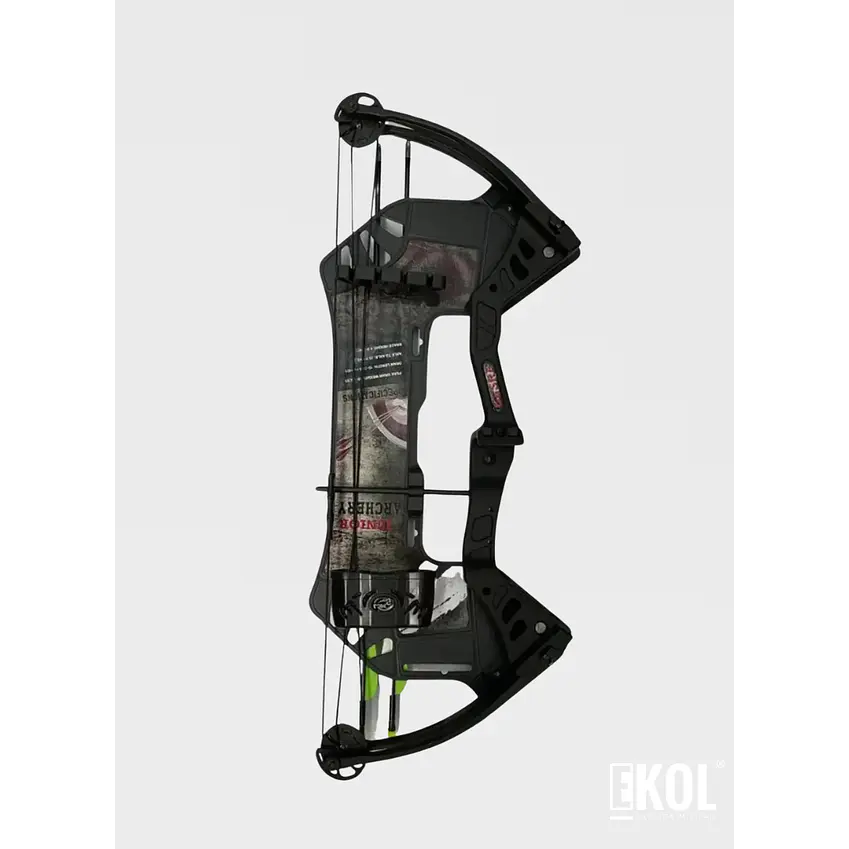 Arco Compuesto Besra 19-25 Lbs Man Kung + 2 Flechas 4