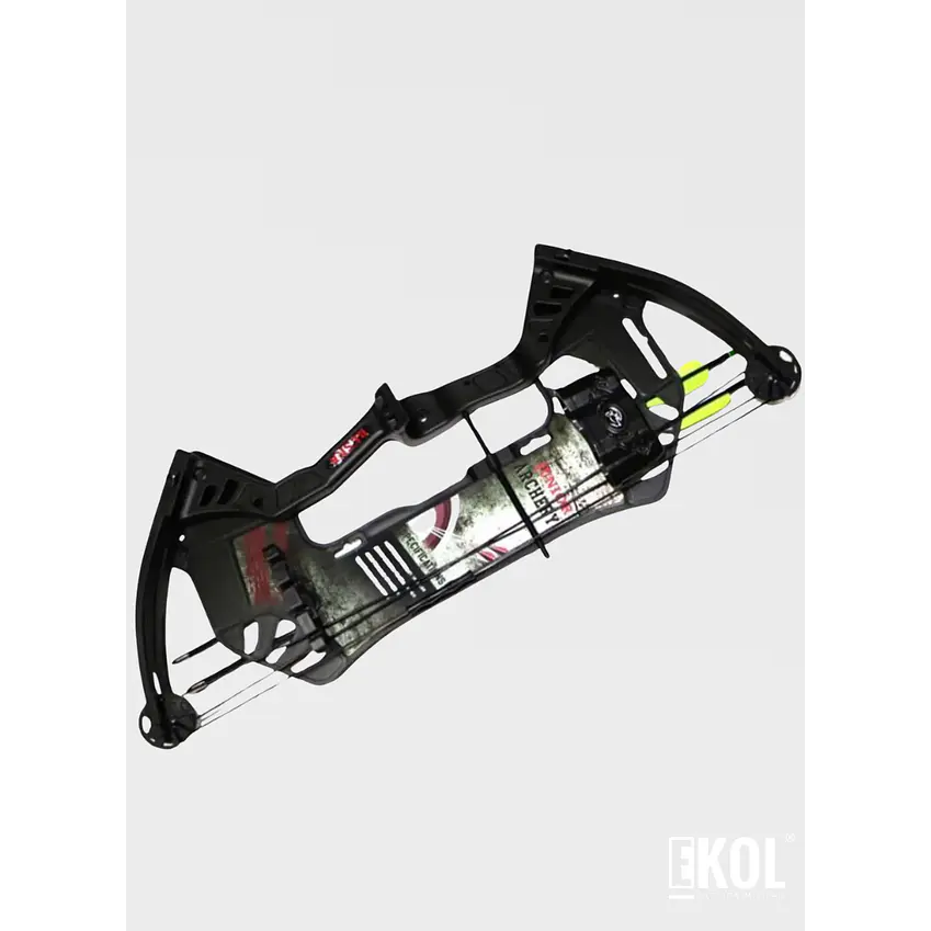 Arco Compuesto Besra 19-25 Lbs Man Kung + 2 Flechas 5