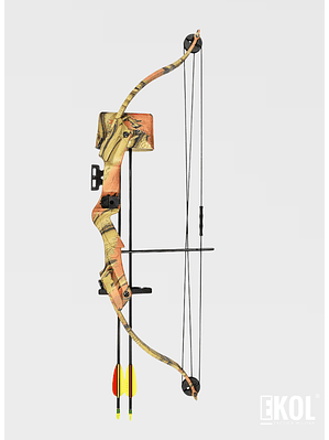 Ballesta Arco Compuesto Caza 17-21 Lbs Caesar Plaza + 2 Flechas