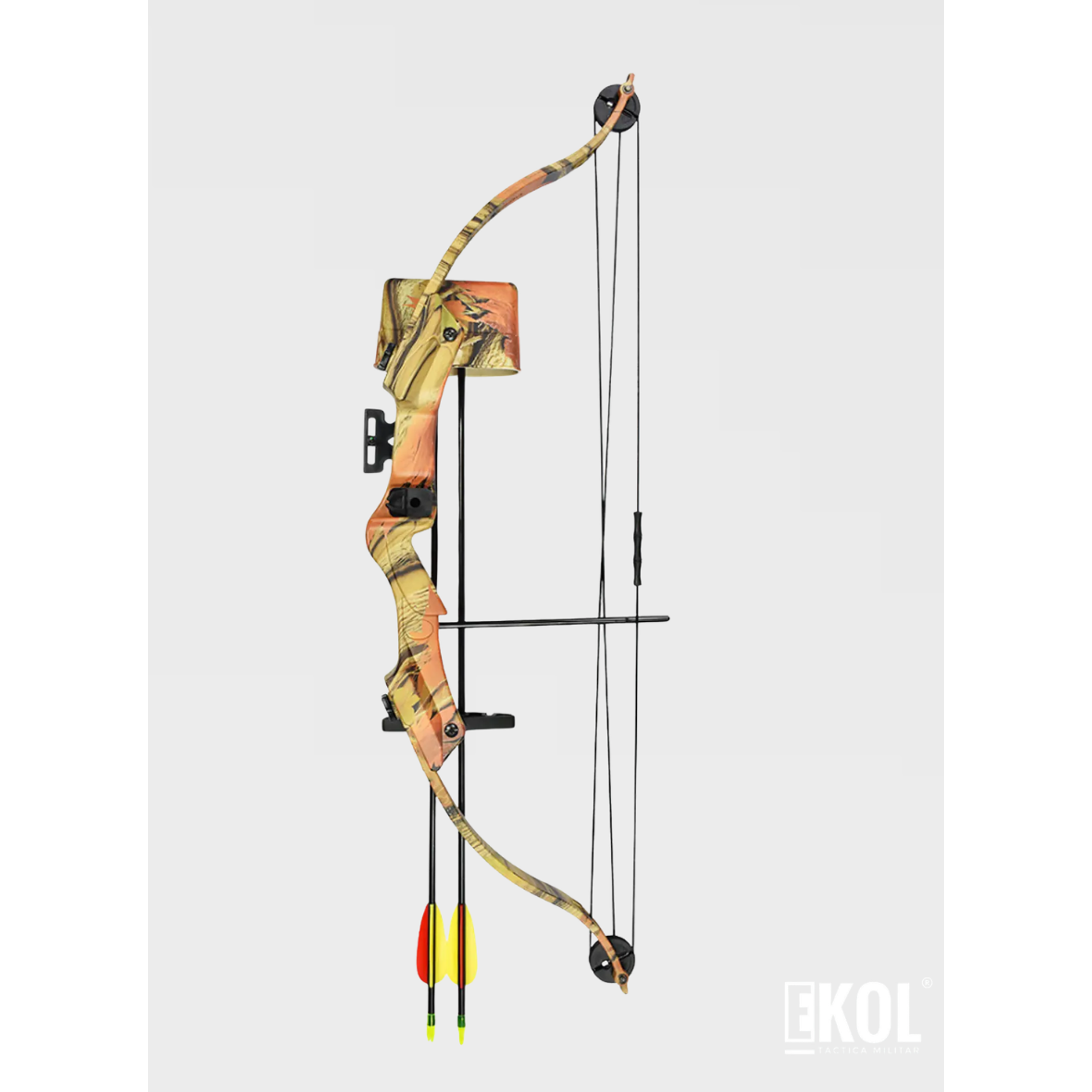 Ballesta Arco Compuesto Caza 17-21 Lbs Caesar Plaza + 2 Flechas 2