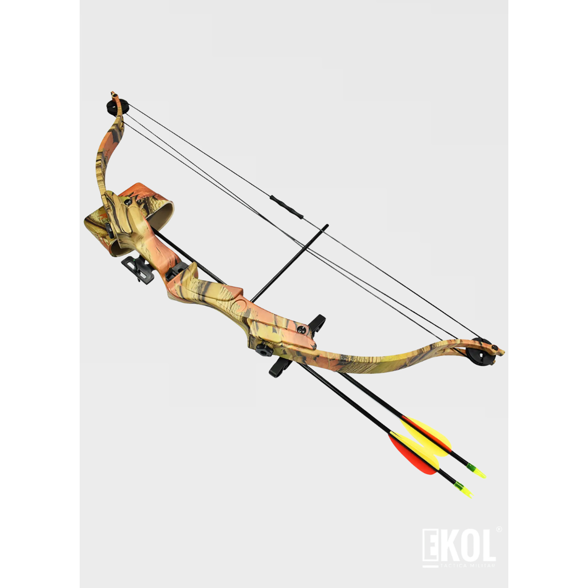 Ballesta Arco Compuesto Caza 17-21 Lbs Caesar Plaza + 2 Flechas 4