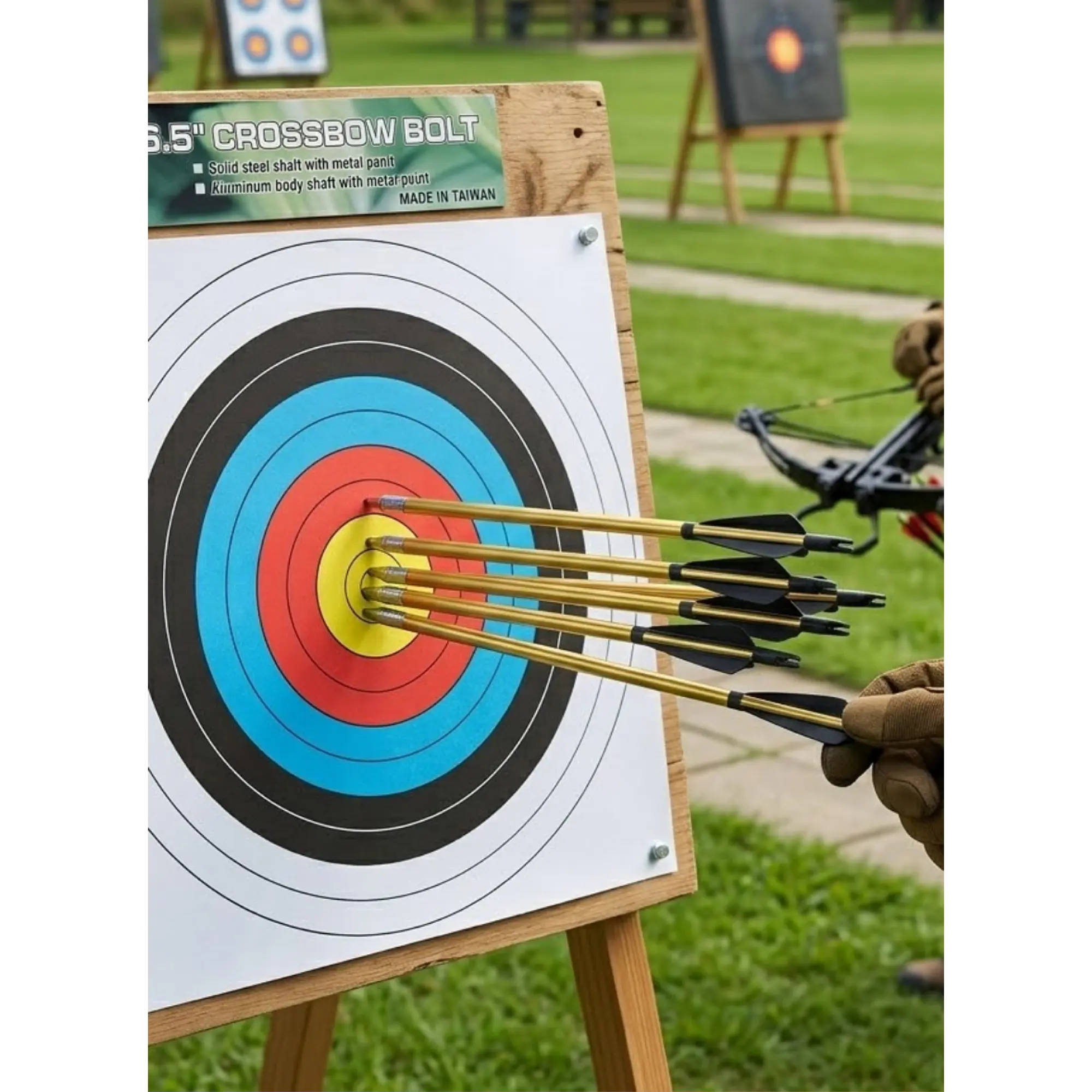 Flecha Aluminio Ballesta Blíster 12 Flechas 6.5 1