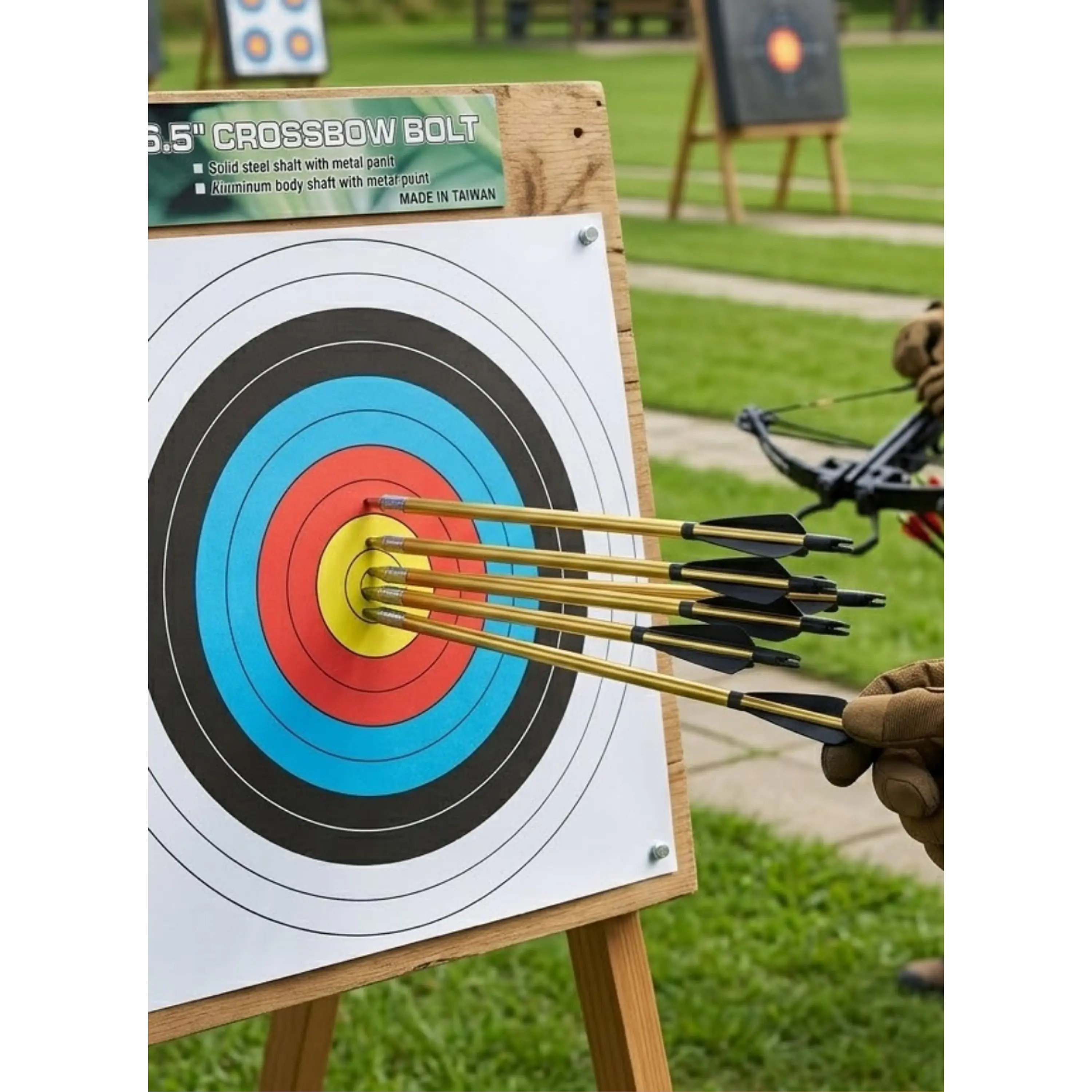 Flecha Aluminio Ballesta Blíster 12 Flechas 6.5 1