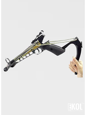 Ballesta De Pistola Dx-80, Cuerpo De Metal, 80 Libras