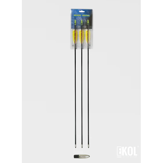 Flecha Aluminio Ballesta Arco Blíster 3 Flechas 30 mm 2