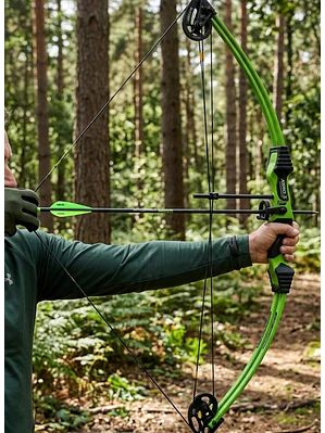 Arco Junior Negro Compuesto 12 Lbs Man Kung