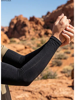 Mangas Deportivas Protección Solar Negra
