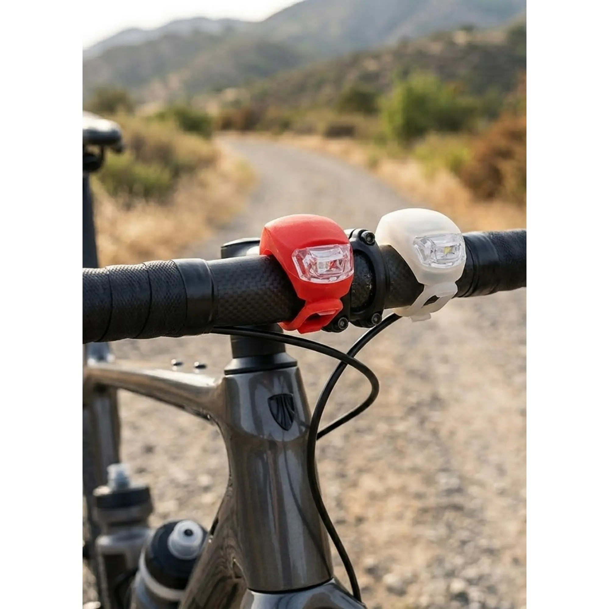 Pack Luz Bicicleta Blanca Roja 1